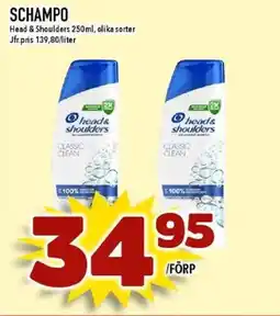 Nya Pulsen Head & Shoulders Schampo erbjuda