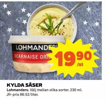 Coop Daglivs Kylda Såser Lohmanders 230ml erbjuda