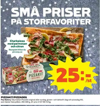 Pizzakit/Pizzadeg Pop Bakery. 260-600g