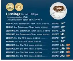 thansen Ljusslinga erbjuda