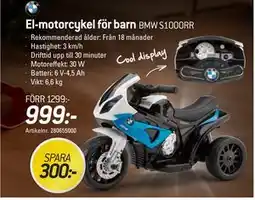 thansen El-motorcykel för barn erbjuda