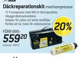 thansen Däckreparationskit erbjuda