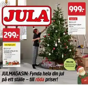 Jula Naturtrogen julgran 210 cm erbjuda