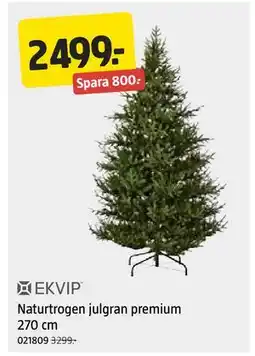 Jula Naturtrogen julgran premium 270 cm erbjuda