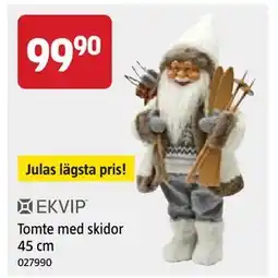 Jula Tomte med skidor 45 cm erbjuda