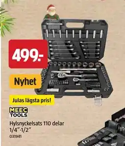 Jula Hylsnyckelsats 110 delar 1/4”-1/2” erbjuda