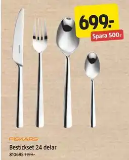 Jula Bestickset 24 delar erbjuda