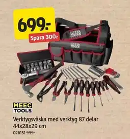 Jula Verktygsväska med verktyg 87 delar 44x28x29 cm erbjuda