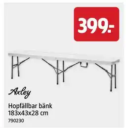 Jula Hopfällbar bänk 183x43x28 cm erbjuda