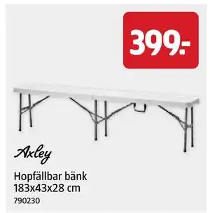 Jula Hopfällbar bänk 183x43x28 cm erbjuda