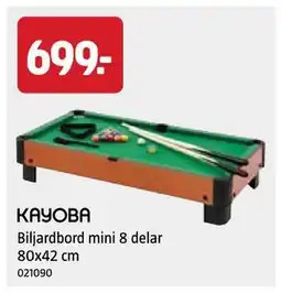 Jula Biljardbord mini 8 delar 80x42 cm erbjuda