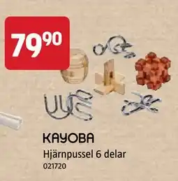 Jula Hjärnpussel 6 delar erbjuda