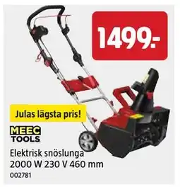 Jula Elektrisk snöslunga 2000 W 230 V 460 mm erbjuda