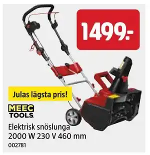 Jula Elektrisk snöslunga 2000 W 230 V 460 mm erbjuda