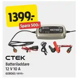 Jula Batteriladdare 12 V 10 A erbjuda