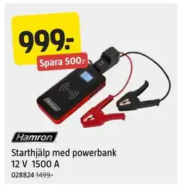 Jula Starthjälp med powerbank 12 V 1500 A erbjuda