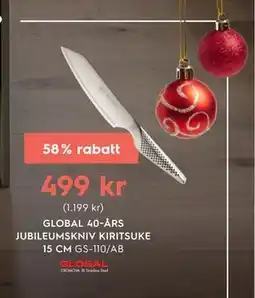 Electrolux Home GLOBAL 40-ÅRS JUBILEUMSKNIV KIRITSUKE 15 CM erbjuda