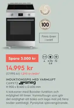 Electrolux Home INDUKTIONSSPIS MED VARMLUFT C6IPXT2 erbjuda