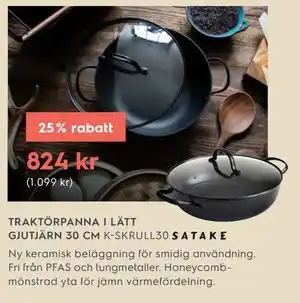 Electrolux Home TRAKTÖRPANNA I LÄTT GJUTJÄRN 30 CM erbjuda