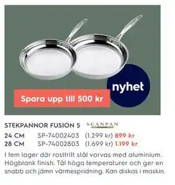 Electrolux Home STEKPANNOR FUSION 5 erbjuda