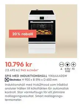 Electrolux Home SPIS MED INDUKTIONSHÄLL erbjuda