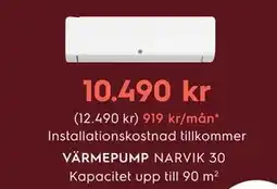 Electrolux Home VÄRMEPUMP erbjuda