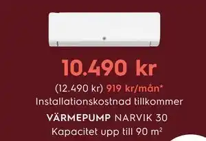 Electrolux Home VÄRMEPUMP erbjuda