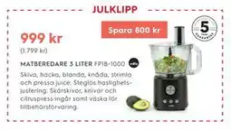 Electrolux Home MATBEREDARE 3 LITER erbjuda