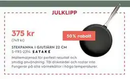 Electrolux Home STEKPANNA I GJUTJÄRN 22 CM erbjuda