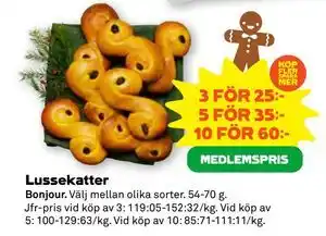 Stora Coop Lussekatter, Medlemspris erbjuda