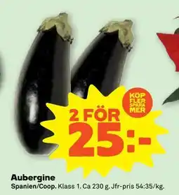 Stora Coop Aubergine erbjuda