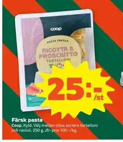 Stora Coop Färsk pasta erbjuda