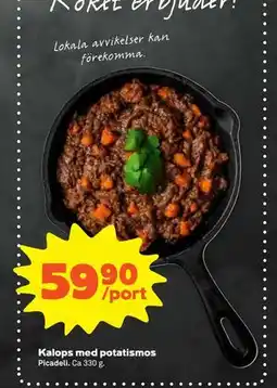 Stora Coop Kalops med potatismos erbjuda