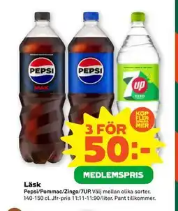 Stora Coop Läsk, Medlemspris erbjuda