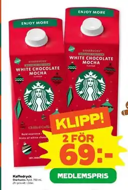 Stora Coop Kaffedryck, Medlemspris erbjuda