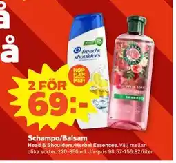 Stora Coop Schampo/Balsam erbjuda