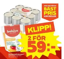 Stora Coop Doftljus/doftvärmeljus erbjuda