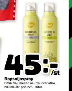Stora Coop Rapsoljaspray erbjuda