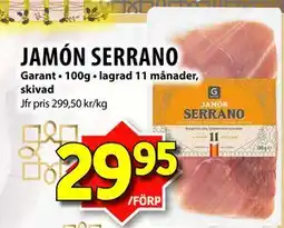 Matvärlden Tensta JAMÓN SERRANO erbjuda
