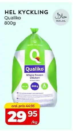 Matrix Butikerna Qualiko Hel kyckling erbjuda