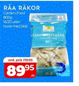 Matrix Butikerna Garden Food Råa räkor erbjuda