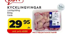 Matrix Butikerna Lantkyckling Kycklingvingar erbjuda