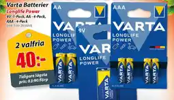 Extra Mjällby Stormarknad Varta batterier erbjuda