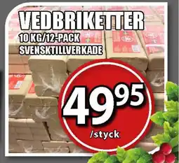 Extra Mjällby Stormarknad Vedbriketter erbjuda