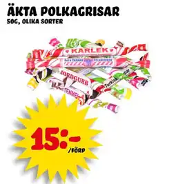 Nelins Äkta polkagrisar erbjuda