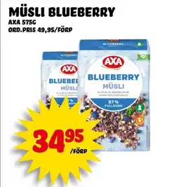 Nelins AXA Müsli blueberry erbjuda