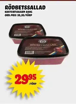 Nelins KOSTERFISKARN Rödbetssallad erbjuda