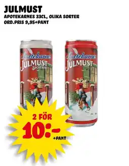 Nelins APOTEKARNES Julmust erbjuda