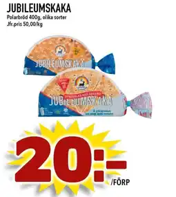 Nelins POLARBÖD Jubileumskaka erbjuda