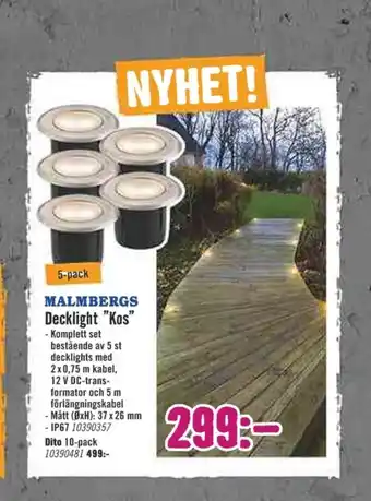 Hornbach Malmbergs Utebelysning erbjuda